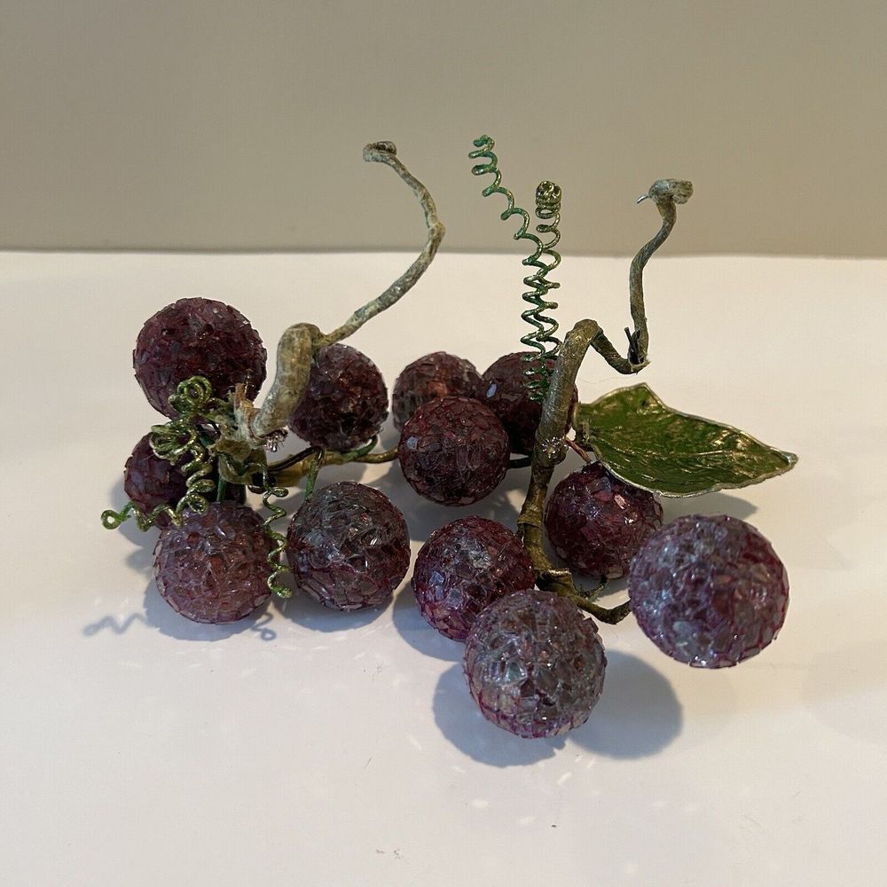 Vintage Acrylic Grapes Cluster Set